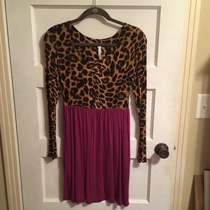 Cheetah and Purple Dress